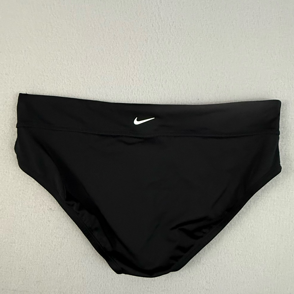 Nike Swim Bottoms Women's Large‎ Swimwear Lowrise Logo Swoosh Black